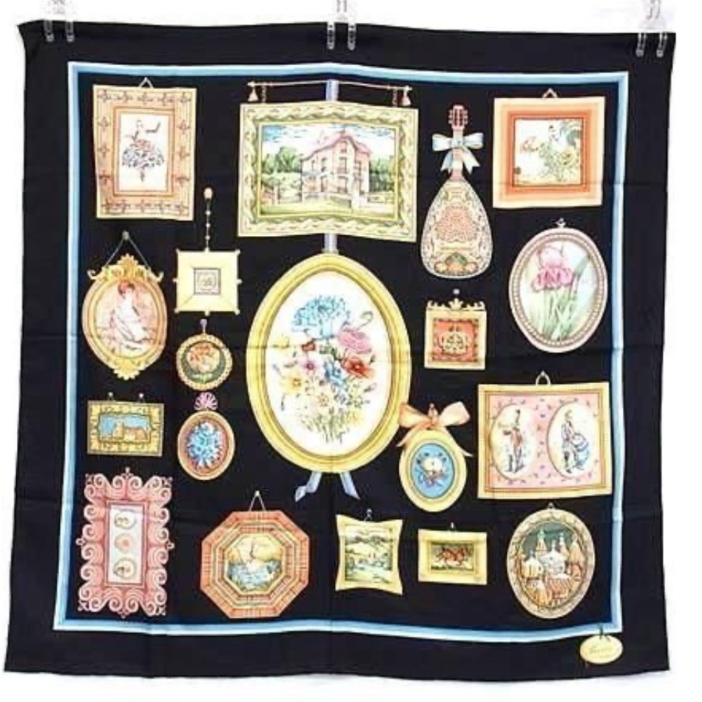 Gucci Black Silk Scarf